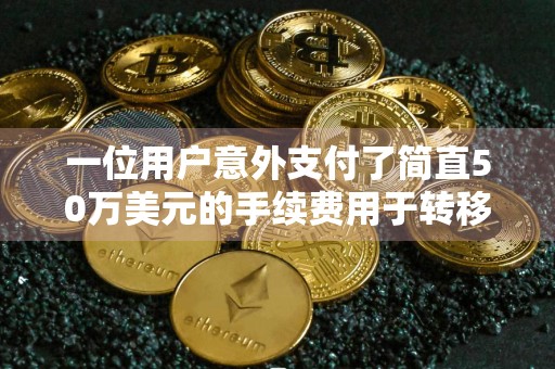 一位用户意外支付了简直50万美元的手续费用于转移比特币