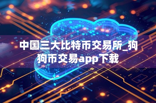 中国三大比特币交易所_狗狗币交易app下载