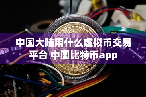 中国大陆用什么虚拟币交易平台 中国比特币app