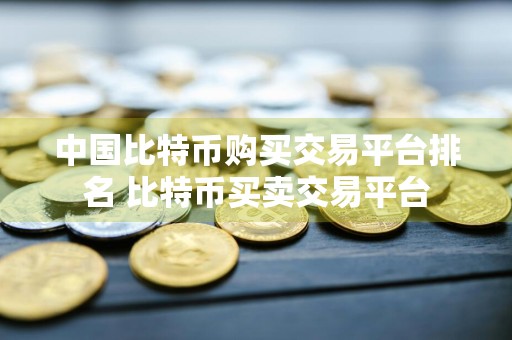中国比特币购买交易平台排名 比特币买卖交易平台