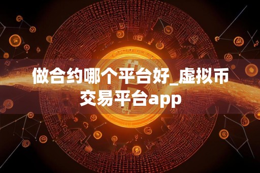 做合约哪个平台好_虚拟币交易平台app