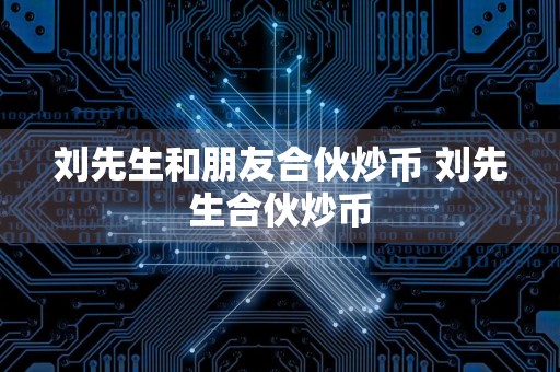 刘先生和朋友合伙炒币 刘先生合伙炒币