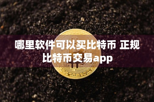 哪里软件可以买比特币 正规比特币交易app