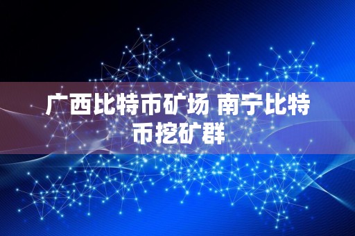 广西比特币矿场 南宁比特币挖矿群