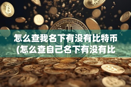 怎么查我名下有没有比特币(怎么查自己名下有没有比特币)