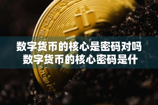 数字货币的核心是密码对吗 数字货币的核心密码是什么