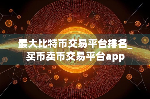 最大比特币交易平台排名_买币卖币交易平台app