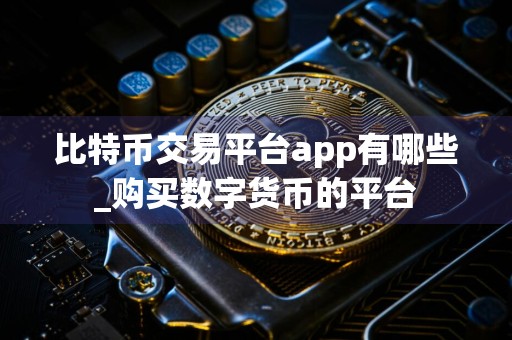 比特币交易平台app有哪些_购买数字货币的平台