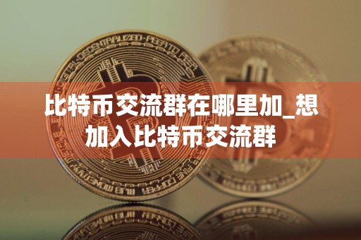 比特币交流群在哪里加_想加入比特币交流群