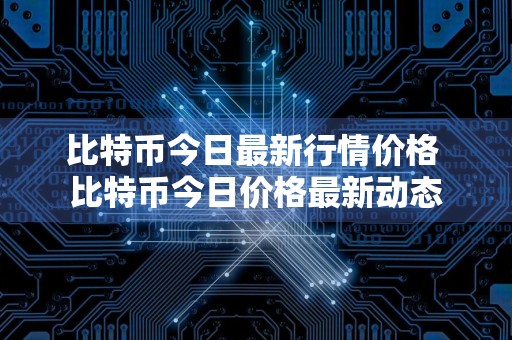 比特币今日最新行情价格 比特币今日价格最新动态