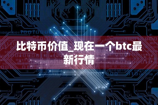 比特币价值_现在一个btc最新行情