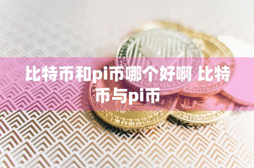 比特币和pi币哪个好啊 比特币与pi币