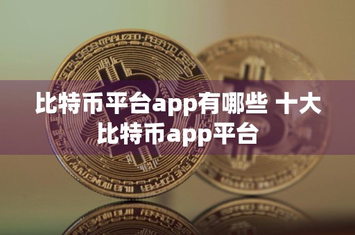 比特币平台app有哪些 十大比特币app平台