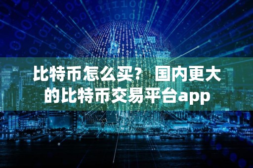 比特币怎么买？ 国内更大的比特币交易平台app