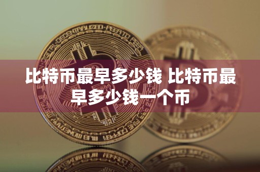 比特币最早多少钱 比特币最早多少钱一个币