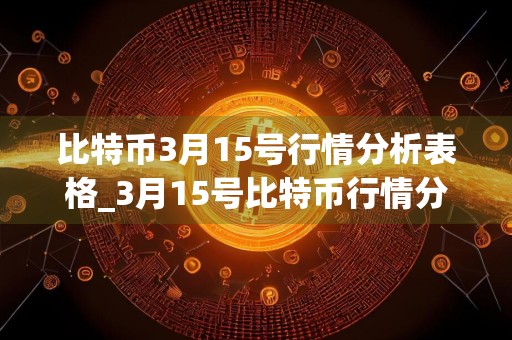 比特币3月15号行情分析表格_3月15号比特币行情分析