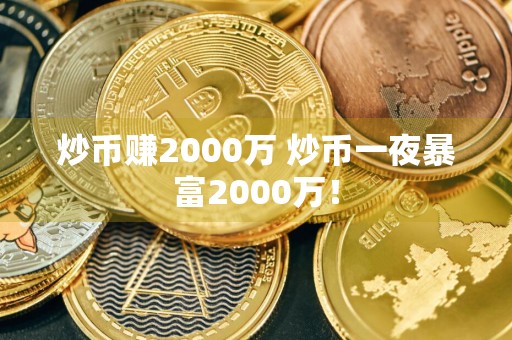 炒币赚2000万 炒币一夜暴富2000万！