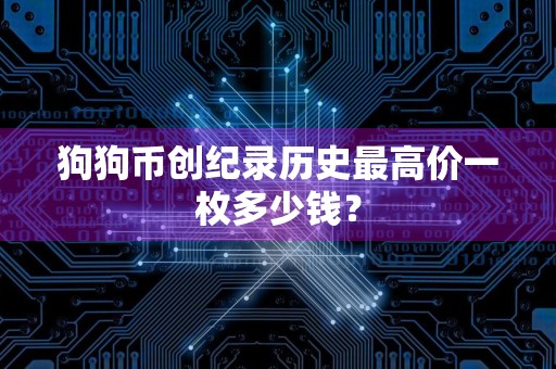 狗狗币创纪录历史最高价一枚多少钱？