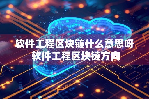 软件工程区块链什么意思呀 软件工程区块链方向