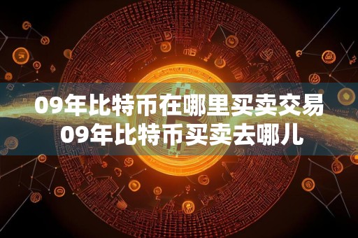 09年比特币在哪里买卖交易 09年比特币买卖去哪儿