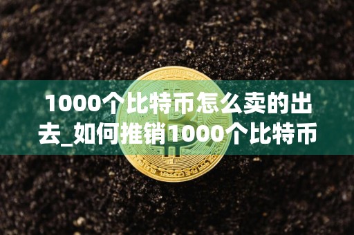 1000个比特币怎么卖的出去_如何推销1000个比特币