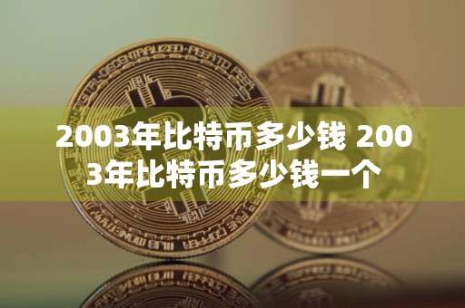 2003年比特币多少钱 2003年比特币多少钱一个