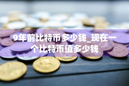 9年前比特币多少钱_现在一个比特币值多少钱