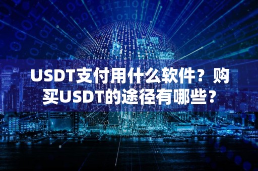 USDT支付用什么软件？购买USDT的途径有哪些？