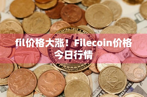 fil价格大涨！Filecoin价格今日行情