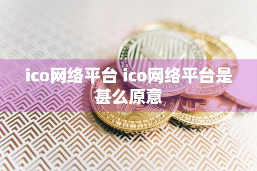 ico网络平台 ico网络平台是甚么原意