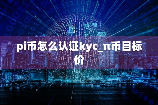 pi币怎么认证kyc_π币目标价